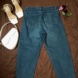 Navy Blue Mom Jeans (Women's