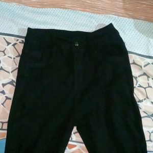 Black Colour Wide Leg Jeans