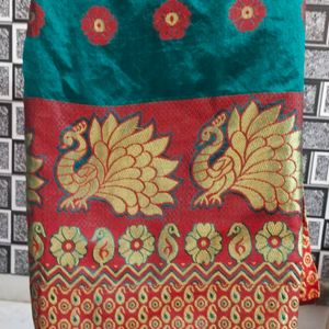 A Beautiful Banarasi Saree And Light Weight