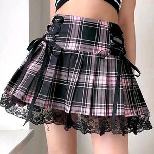 ✨y2k lace japanese pleated skirt ✨