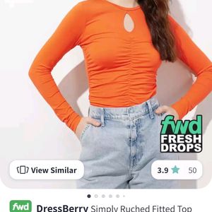 Dressberry Simply Ruched Fitted Top