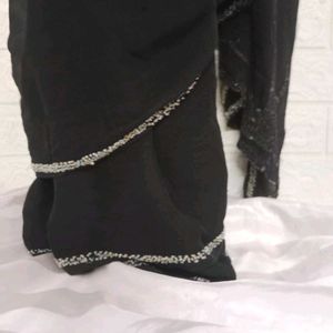 Black Designer Saree