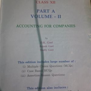 Class 12 Accountancy Part A Volume II