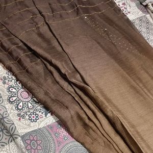 Coffee Brown Beautiful Saree