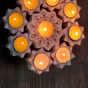 Wooden Candles : NEW STYLE RANGOLI