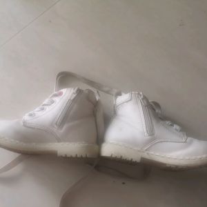 White Minnie Shoes From Dubai