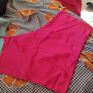 Dark Pink Satin Top