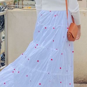 Pinteresty Heart Long Skirt❤️