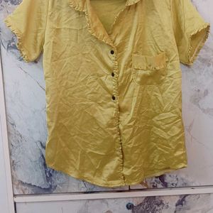 Golden Shirt For Women & Girls