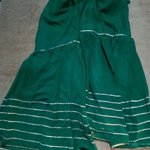 Green Kurti With Palazzo