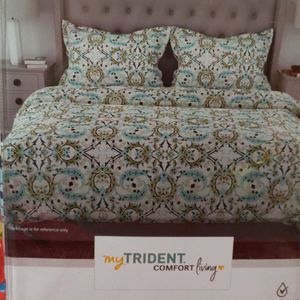 Bedsheet With 2 Pillow Cover