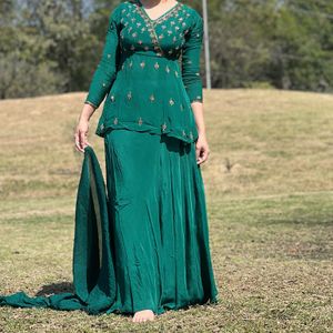 Green Party Wear Dress