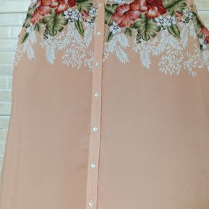 Peach Colour Tank Shirt,