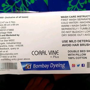 Bombay Dyeing Double Bedsheet - King Size