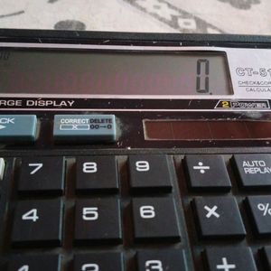 Calculator With Solar Panel