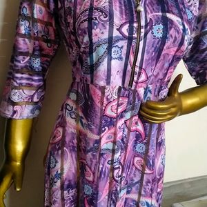 Purple Slit Kurta