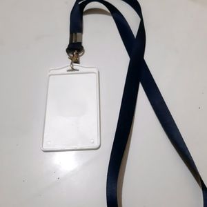 Badge Holder With Steel Hook And Ribbon