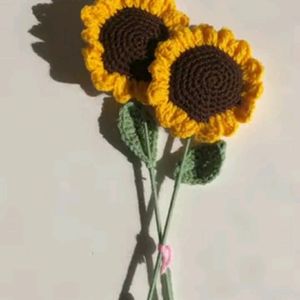 Crochet Sunflower 1 Pic