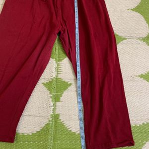 Maroon Knee Pant