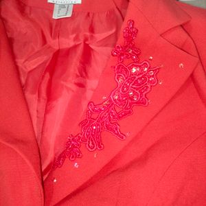 Women's Red Blazer