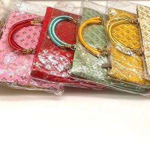 Sequence Work Hand Pouches For Ladies & Girls