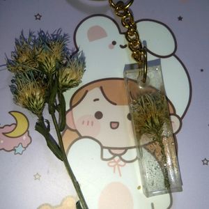 Homemade Resin Art Keychain..