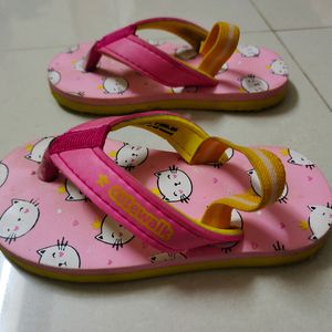 Cutewalk By Babybug Flipflop With Kitty Print