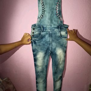 Denim Dangri Set Colour Light Blue