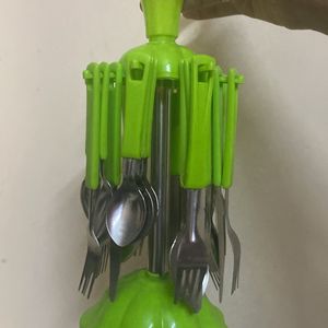 Cute Green Cutlery