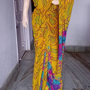 Office Wear Floral Saree