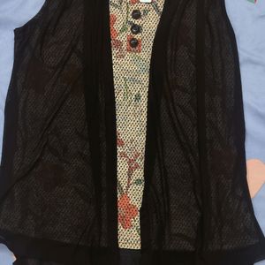 XL Size Black Top For Women