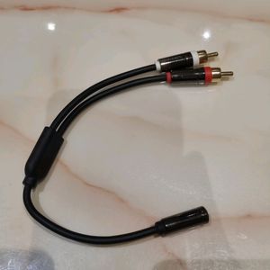 3.5 Mm Stereo Female To 2 RCA Analogue Male