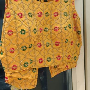 Padded Mustard Yellow Blouse .