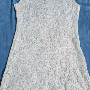 Lacy White Mini Dress