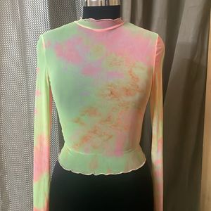 Neon Sheer Top