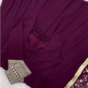 Gown with dupatta