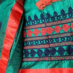 Embellished Cotton Silk Saree