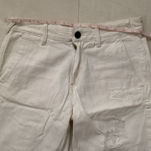 Here & Now White Denim Shorts Summer