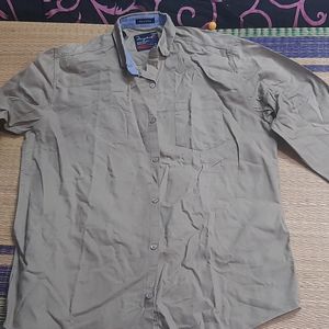 Men Shirt Khaki Sandal 42 XL