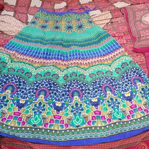 Long Rajasthani Printed Skirt 💞