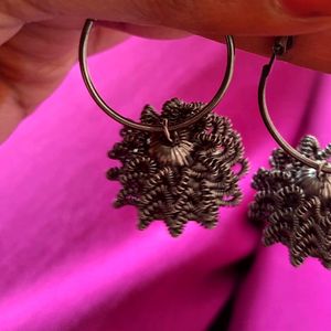 Black Metal Earrings