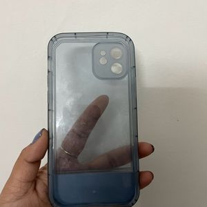 iPhone 12 Back Cover Blue With Stand