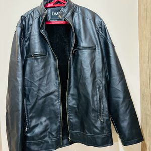 New D&G Branded Bikers Leather Stylish Jacket(3XL)