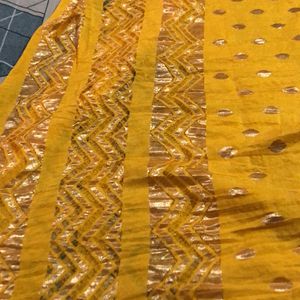 Mustard Yellow Duppata