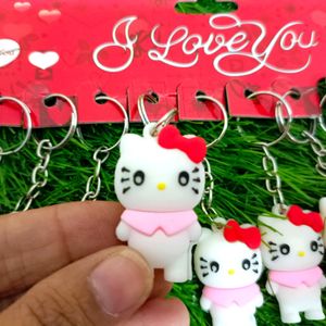 Set Of 12 Hello Kitty Keychains