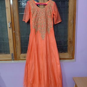 Orange Gown (Floor Length)