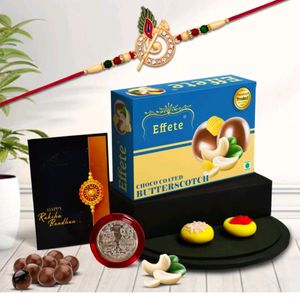 Designer Rakhi (Rakhi gift for brother, chocolate