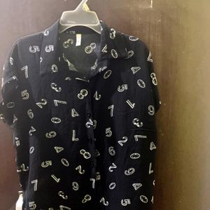 Funky Summer Crop Shirt (S To M)