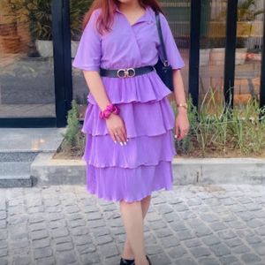 Lavender Frill Dress