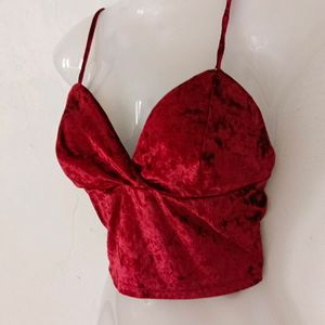 VELVET BRALETTE CAMI TOP